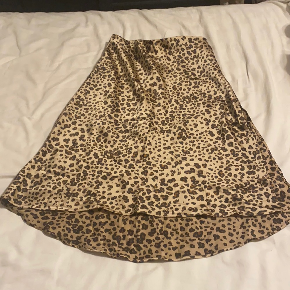 Brand new leopard print skirt